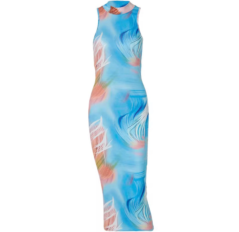 Bodycon Feather Dress