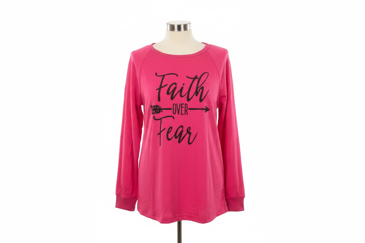 Faith Over Fear Long Sleeve Top