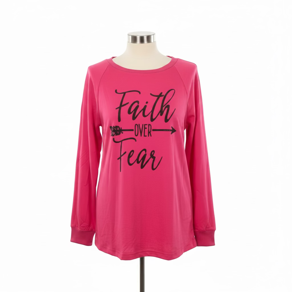 Faith Over Fear Long Sleeve Top