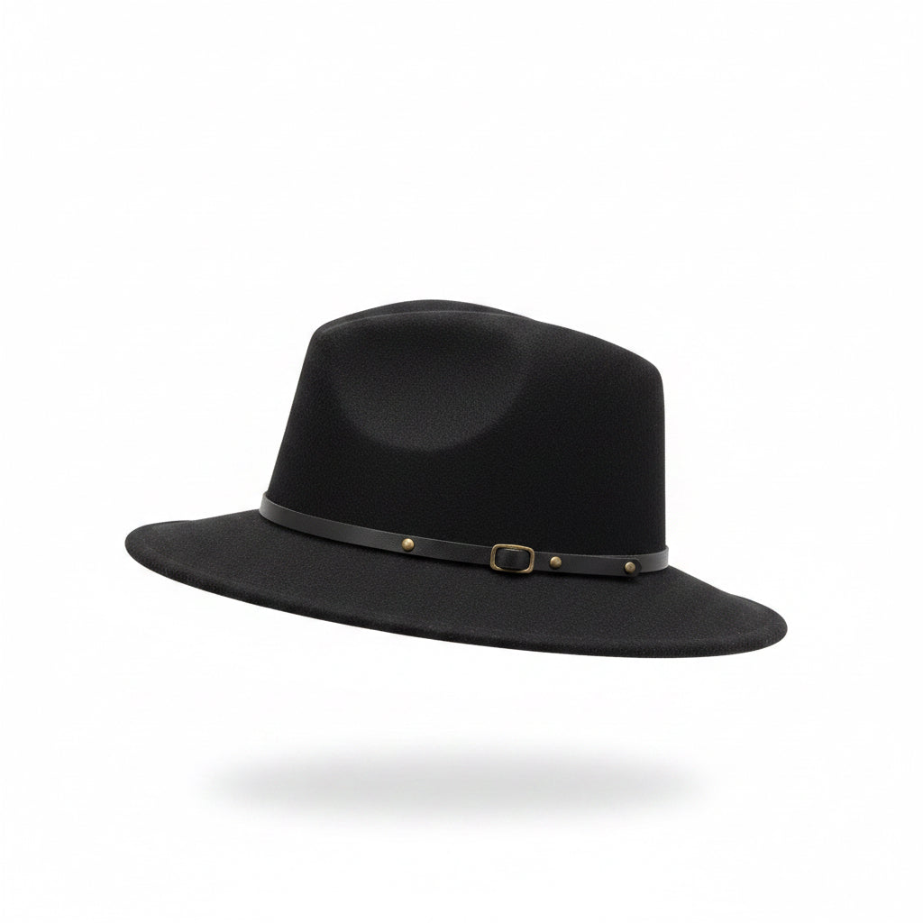 Classic Wide-Brim Fedora Hat