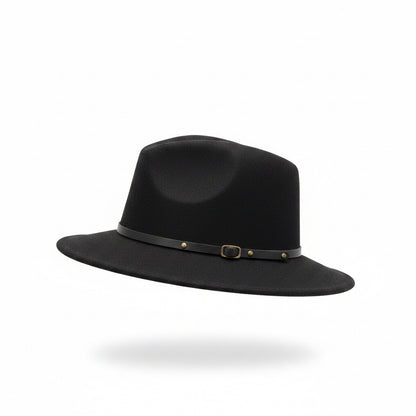 Classic Wide-Brim Fedora Hat