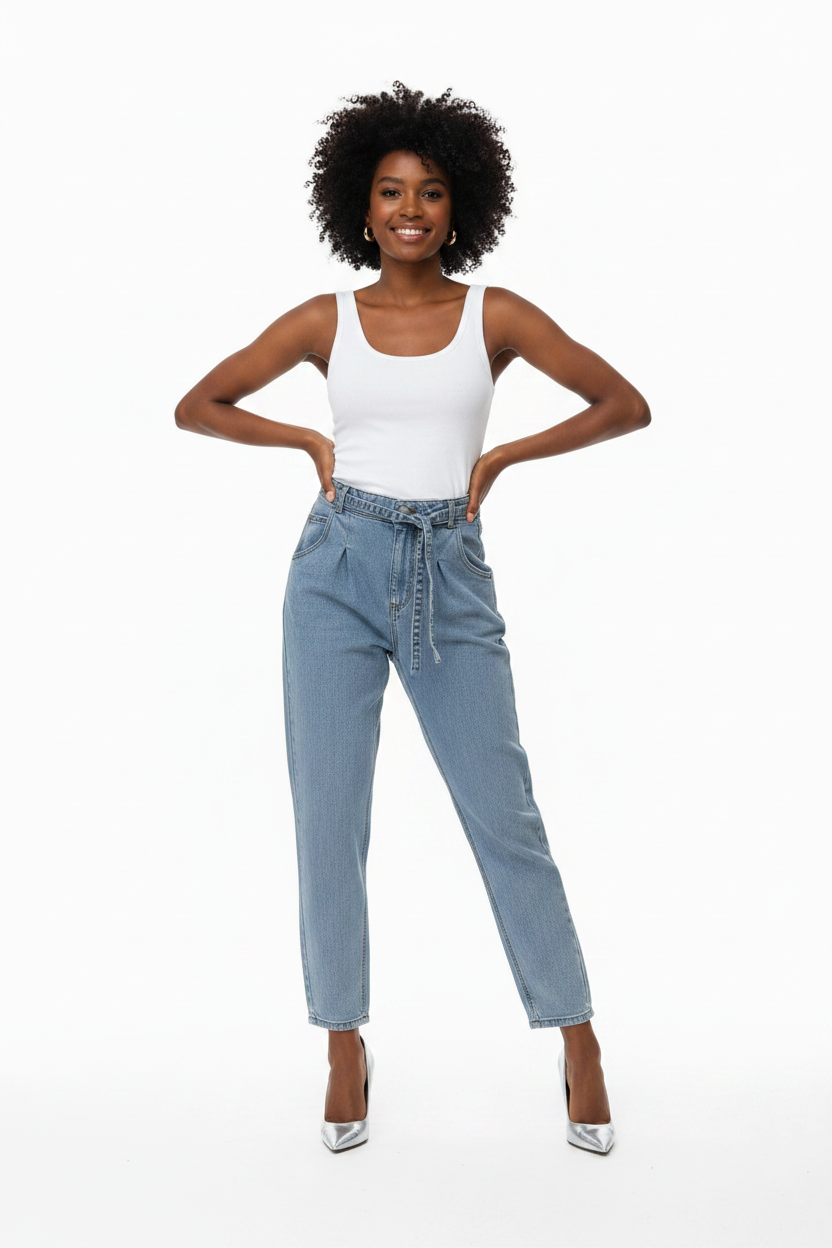 Cali Belted Denim
