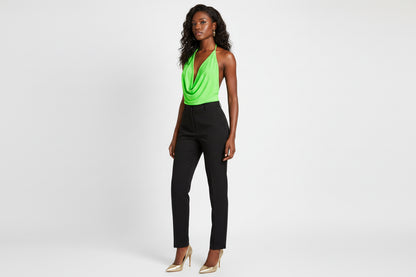 Draped Halter Neck Top