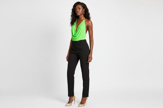 Draped Halter Neck Top