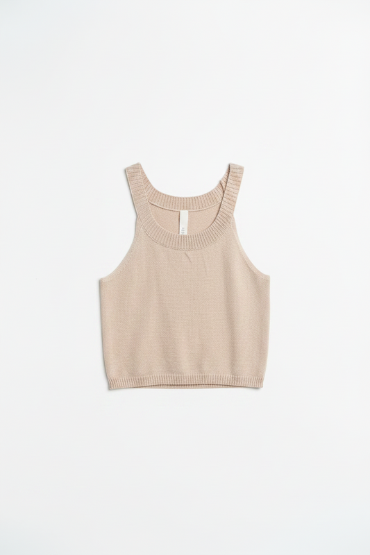 Essential Nude Knit Crop Top
