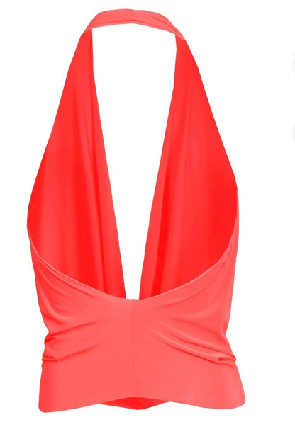 Draped Halter Neck Top