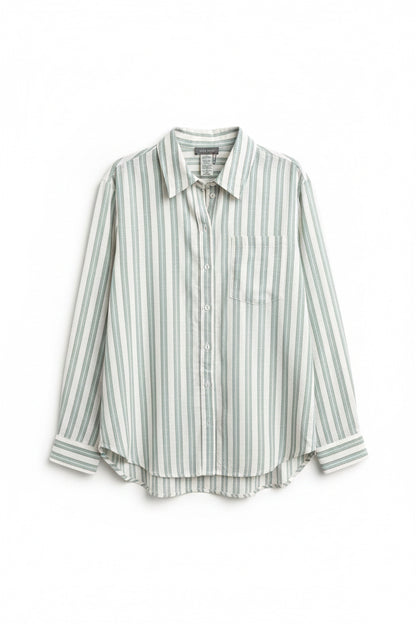 Coastal Classic Striped Button-Down Shirt