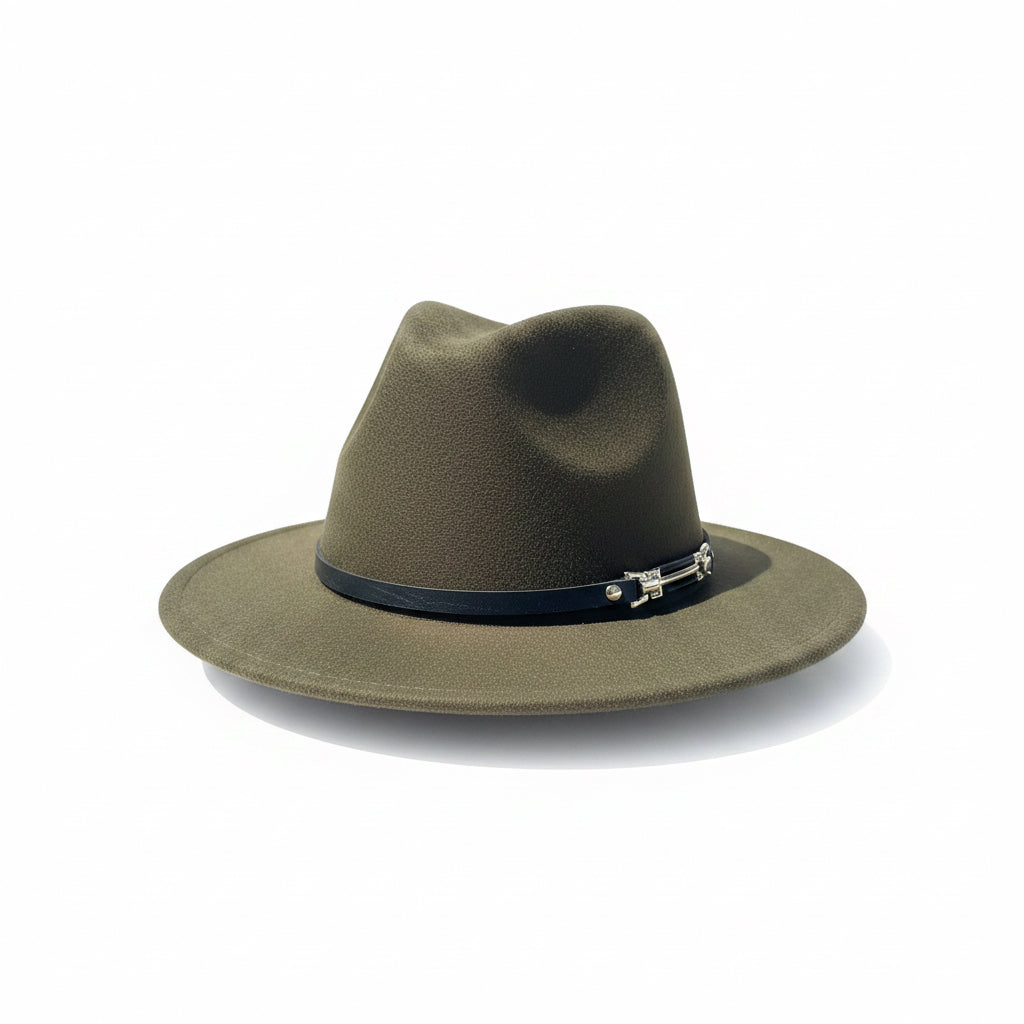 Classic Wide-Brim Fedora Hat