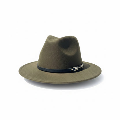 Classic Wide-Brim Fedora Hat