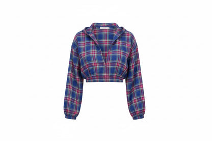 Cropped Plaid Top