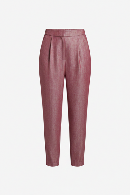 Rose High-Waist Tailored Ankle Pants