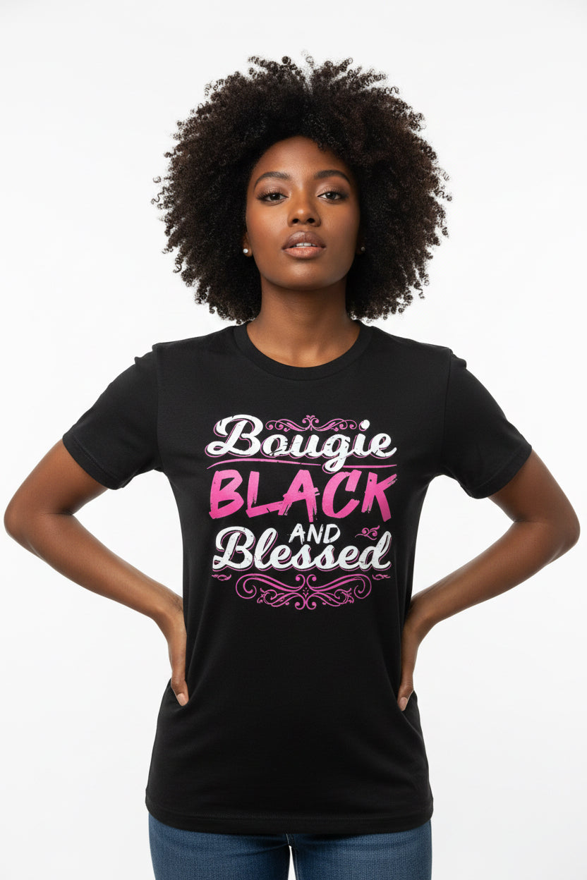 Bougie, Black & Blessed Graphic Tee