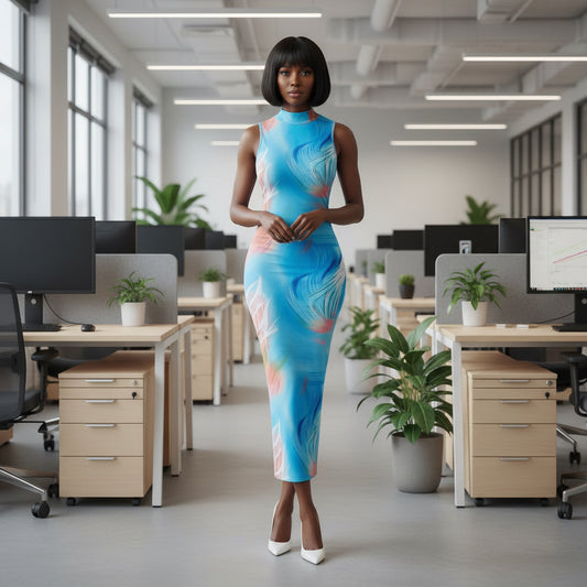 Bodycon  Feather Dress