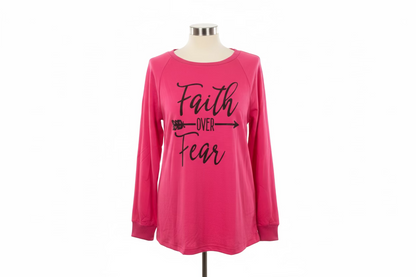 Faith Over Fear Long Sleeve Top