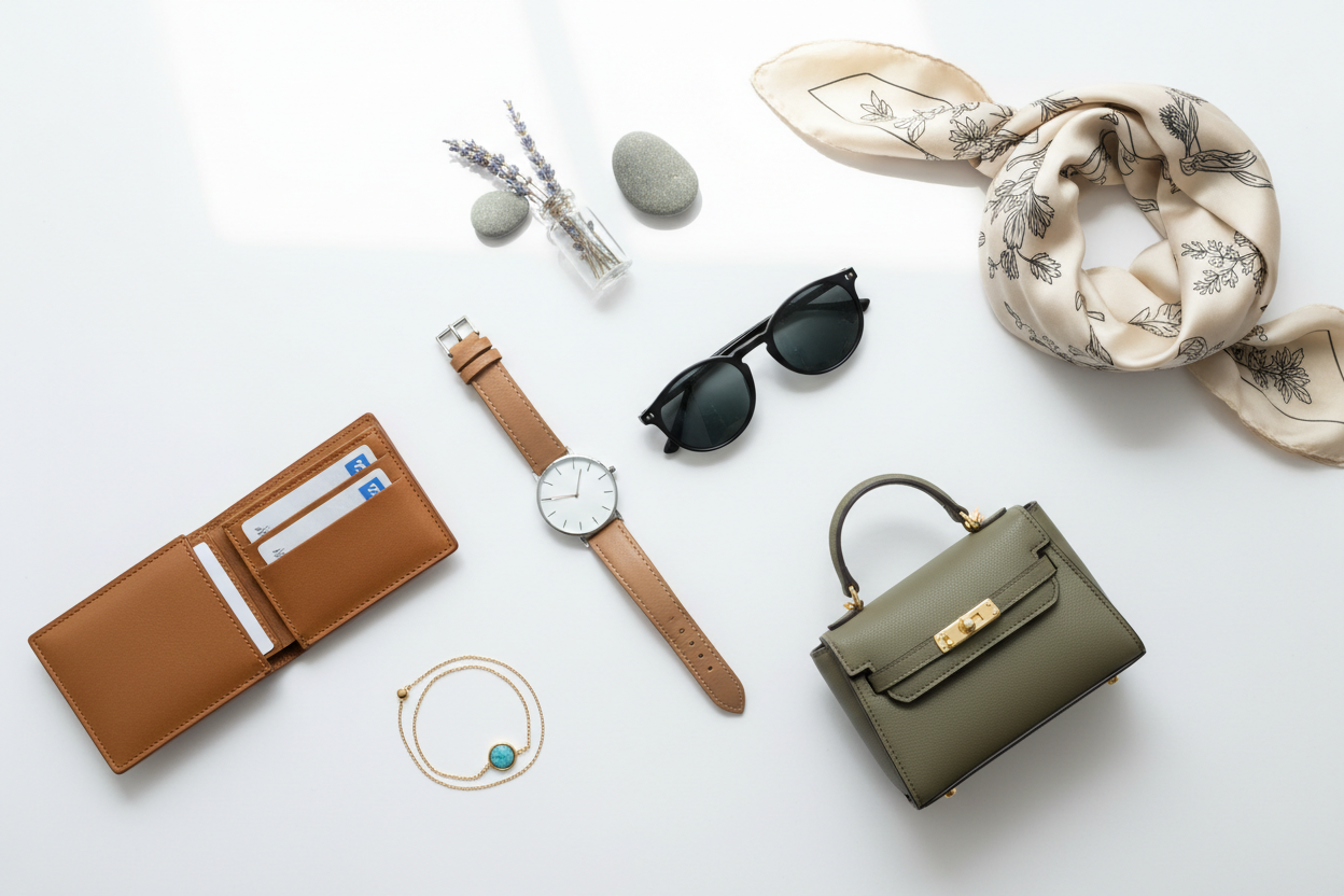 accessories create me a photo for a accessory tab on my website 